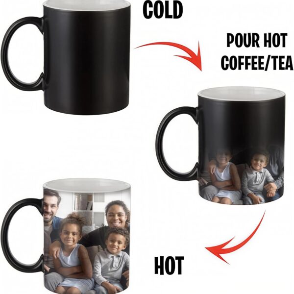 Black to White colour change mug